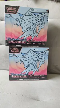 2x Pokemon Chaos Rising Elite Trainer Box ETB TCG (New & Sealed) - Image 1