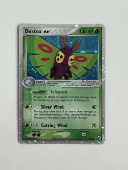 Pokemon TCG Dustox ex 86/92 Legend Maker Holo Silver Border Swirl - Image 1