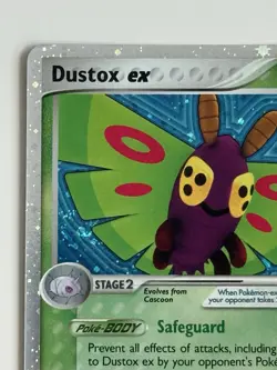 Pokemon TCG Dustox ex 86/92 Legend Maker Holo Silver Border Swirl - Image 3
