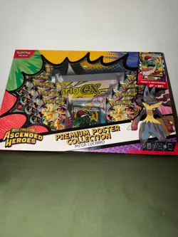 Pokemon TCG Ascended Heroes Premium Poster Collection Mega Lucario Sealed Box 1 - Image 1