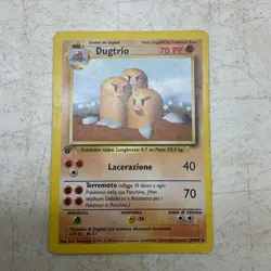 Dugtrio 019/102 Base Set 1st Edition Rare Italian Pokemon TCG Card - Image 1