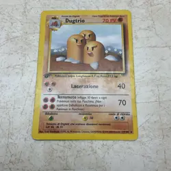 Dugtrio 019/102 Base Set 1st Edition Rare Italian Pokemon TCG Card - Image 2