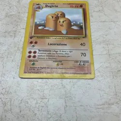 Dugtrio 019/102 Base Set 1st Edition Rare Italian Pokemon TCG Card - Image 3
