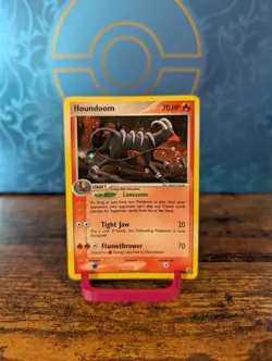 Pokemon TCG Houndoom 7/115 - Unseen Forces -Holo Rare - Swirl - Image 1