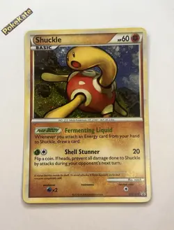 Pokemon TCG Shuckle HGSS 15 Undaunted Black Star Promo- English- Raw- NM - Image 1