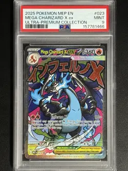 PSA 9 Pokemon Mega Charizard ex ME Promo #023 Ultra-Premium Collection - Image 1