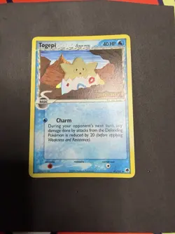 Togepi 41/101 Pokemon EX Dragon Frontiers 2006 Reverse Holo Stamped - LP - Image 1