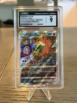 CHARIZARD VSTAR POKEMON BLACK STAR PROMO SWSH262 CGC MINT 9 - Image 1