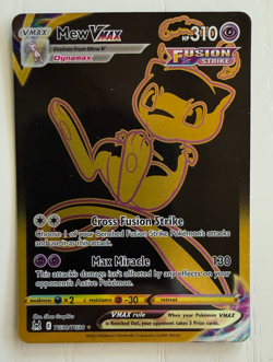 2022 Pokemon Mew VMAX TG30 Lost Origin Fusion Strike Gold Holo Secret Rare - Image 1