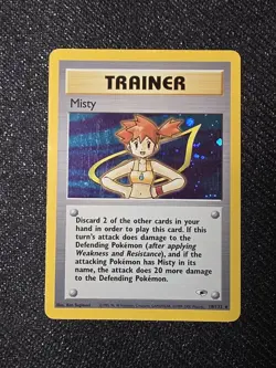 Pokemon TCG Misty Holo Rare Card 18/132 Gym Heroes - Image 1
