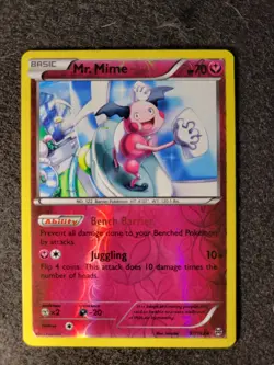 Pokemon - Breakthrough - Mr. Mime 57/162 Reverse Holo - Image 1