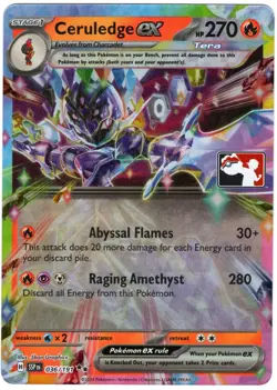 Ceruledge ex 036/191 Holo Double Rare Prize Pack Series Cards Pokemon Holo NM/M - Image 1