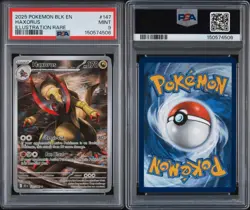 Pokemon TCG Haxorus 147/086 Sv: Black Bolt Illustration Rare Foil PSA 9 - Image 3
