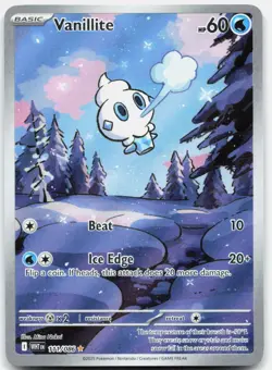 Vanillite 111/086 Holo Illustration Rare White Flare Pokemon Near Mint - Image 1