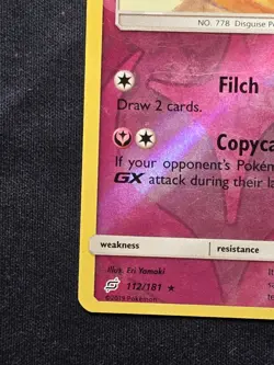 Mimikyu Team Up 112/181 Reverse Holo LP 2019 Pokemon TCG - Image 2