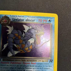 Dark Gyarados 8/82 French First Edition Team Rocket Leviator Obscur Nm Pokemon - Image 2