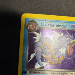 Dark Gyarados 8/82 French First Edition Team Rocket Leviator Obscur Nm Pokemon - Image 3