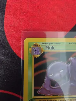 Pokemon Fossil 1st Edition Muk Non-Holo #28/62 NM - Image 2