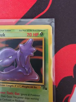 Pokemon Fossil 1st Edition Muk Non-Holo #28/62 NM - Image 3
