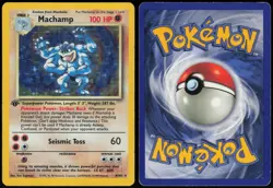 Machamp 8/102 Holo 1st Edition Holo Deck Exclusives Holo Rare Sugimori HP - Image 1