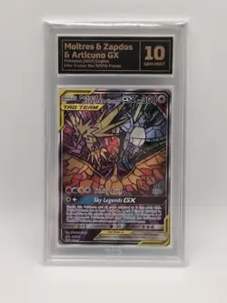 Moltres Zapdos Articuno GX SM210 TCG 10 Hidden Fates ETB Promo Card Pokemon TCG - Image 1