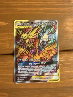Hidden Fates Promo Card Moltres, Zapdos, Articuno GX SM210 Pokemon TCG - Image 1