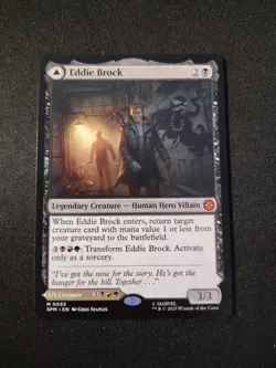 Eddie Brock // Venom, Lethal Protector - 55 - SPM - NM - MTG Magic the Gathering - Image 1
