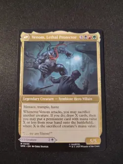 Eddie Brock // Venom, Lethal Protector - 55 - SPM - NM - MTG Magic the Gathering - Image 2