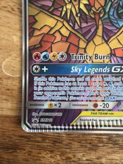 Pokemon TCG Moltres/Zapdos/Articuno GX SM210 Hidden Fates Promo (CRIMP ERROR) - Image 4
