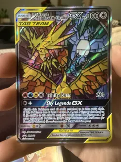 Pokemon TCG Moltres Zapdos Articuno GX SM210 Hidden Fates Promo - Image 2