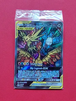 Pokemon TCG Hidden Fates Promo Card Moltres, Zapdos, Articuno GX Sm210 Sealed - Image 2