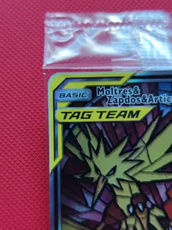 Pokemon TCG Hidden Fates Promo Card Moltres, Zapdos, Articuno GX Sm210 Sealed - Image 3