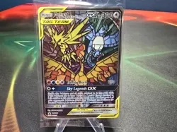 Pokemon TCG Moltres Zapdos Articuno GX SM210 Hidden Fates Promo - Image 1