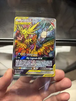 Pokemon TCG Hidden Fates Promo Card Moltres, Zapdos, Articuno GX SM210 - Image 2