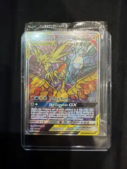 Pokemon TCG Hidden Fates Promo Card Moltres, Zapdos, Articuno GX SM210 SEALED - Image 5