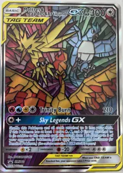 MINT CONDITION-Pokemon TCG Hidden Fates Moltres, Zapdos, Articuno GX SM210 Promo - Image 4