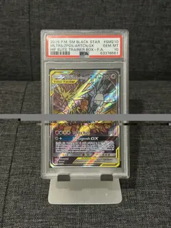 Pokemon TCG Hidden Fates Moltres, Zapdos, Articuno GX SM210 Promo Card PSA 10 - Image 2