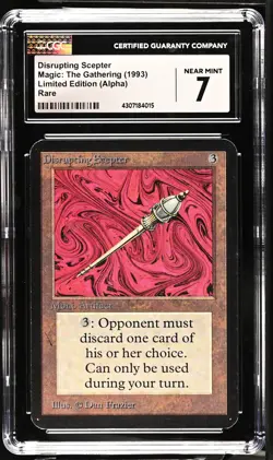 DISRUPTING SCEPTER Alpha Rare CGC 7 Vintage MTG [Nostalgium] - Image 1