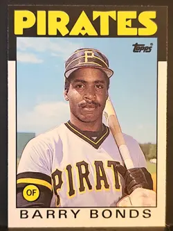 1986 Topps Traded #11T Barry Bonds RC PIRATES - Image 1