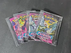 Pokemon Fusion Strike Pack Art Set / 4x Factory Sealed Booster Packs (NEW) - Image 1