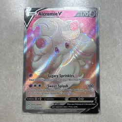 Pokemon Company Alcremie V 064/072 Shining Fates Holo Full Art UR Eng 170HP - Image 1