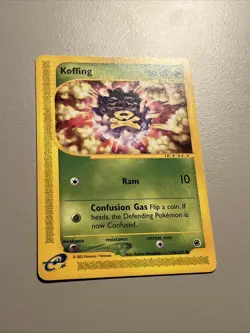 Koffing 114/165 Expedition Base Set Regular, Vintage E-reader ✰ Pokemon 2002 •NM - Image 2