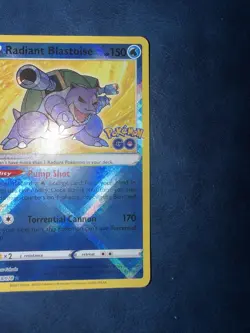 Radiant Blastoise 018/078 Pokemon GO Holo NM - Image 3