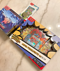 Pokemon Ascended Heroes Mega Feraligatr ex Box + Chaos Rising ETB - Image 2