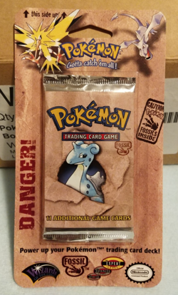 34.49g 1999 Pokemon Fossil Blister Pack - Factory Sealed (Unopened) WOTC Lapras - Image 3