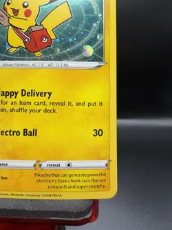 Double Swirl 💫 Pokemon Special Delivery Pikachu SWSH074 SWSH Promo Holo NM - Image 4