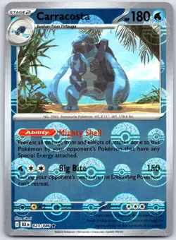 Carracosta (Poke Ball Pattern) 023/086 Holo Rare Black Bolt Pokemon Holo NM - Image 1