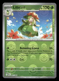 Lilligant (Poke Ball Pattern) 007/086 Uncommon Black Bolt Pokemon NM/M - Image 1