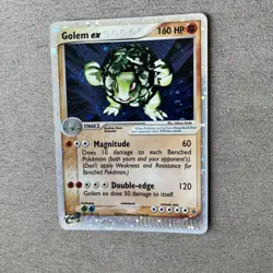Pokemon TCG/CCG Golem EX #91/97 EX Dragon Holo Rare Card holo Swirl - Image 1