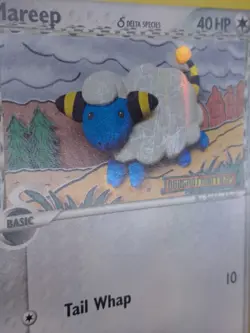 Mareep (Delta Species) 54/101 Dragon Frontiers Reverse Holo Pokemon TCG LP - Image 3